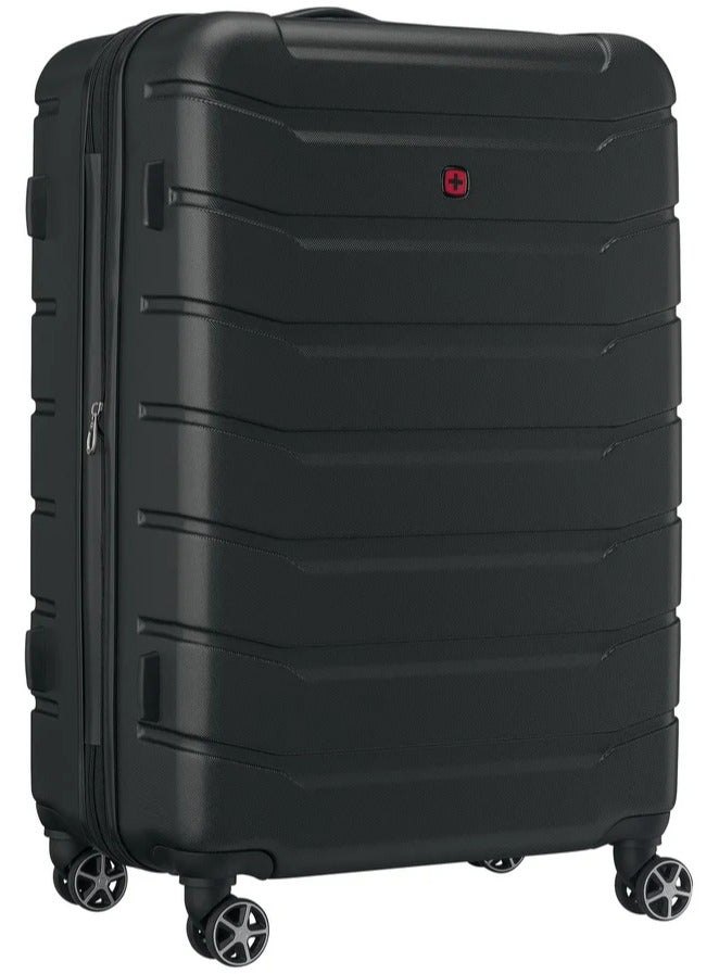 Wenger Vaiana 78 Cm Medium Hardside Expandable 4-Double Wheeled Check-In Luggage Trolley - Black - Image 3